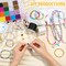 2 Rolls Elastic Stretchy Bead String Cord for Clay Beads Kandi Pony Beads Bracelets Jewelry Making (0.5MM, Crystal & Black)